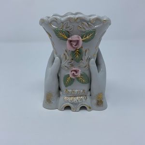 Vintage Made in France Gilded Rose Vase